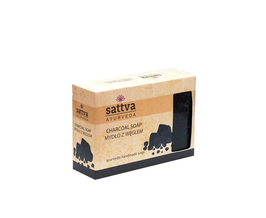Sattva, Mydło glicerynowe Węgiel, 125 g Sattva