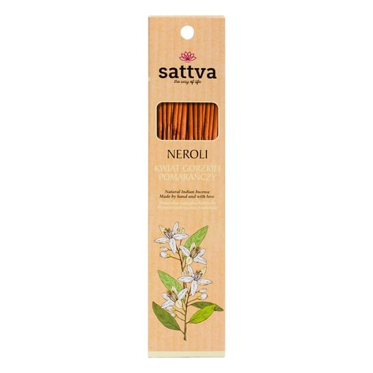 Sattva Natural Indian Incense Naturalne indyjskie kadzidełko Neroli 15 szt. Sattva