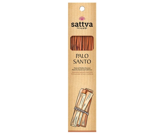 Sattva - Naturalne indyjskie kadzidła - PALO SANTO 15 szt Sattva