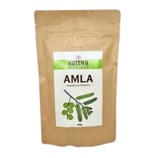 Sattva Powder, zioła w proszku do włosów Amla, 100g Sattva