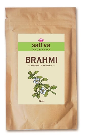 Sattva, zioła w proszku do włosów Brahmi, 100 g Sattva