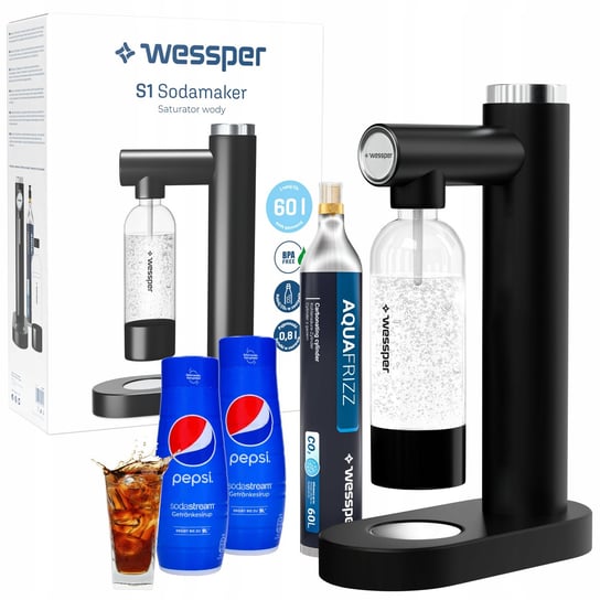 Saturator syfon wody gazowanej Wessper syrop Koncentrat SodaStream Pepsi Wessper