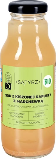 SĄTYSKI SOK Z KISZONEJ KAPUSTY Z MARCHEWKĄ BIO 300 ml - SĄTYRZ SĄTYRZ