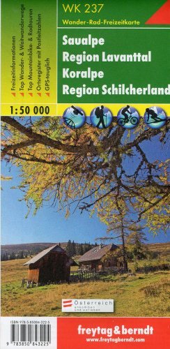 Saualpe Region Lavanttal Koralpe Region Schilcherheimat. Mapa 1:50 000 Opracowanie zbiorowe