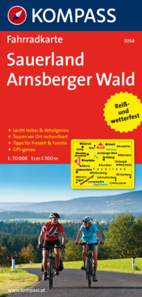 Sauerland - Arnsberger Wald 1 : 70 000 Kompass Karten Gmbh, Kompass-Karten Gmbh