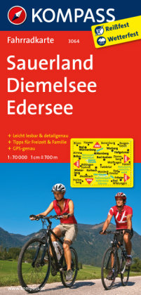 Sauerland - Diemelsee - Edersee 1 : 70 000 Kompass Karten Gmbh, Kompass-Karten