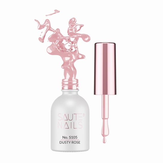 SAUTE NAILS Lakier Hybrydowy S105 DUSTY ROSE - 8ml Saute Nails