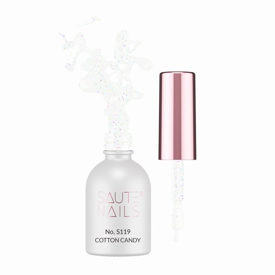 Saute Nails, Lakier Hybrydowy S119 Cotton Candy, 8ml Saute Nails