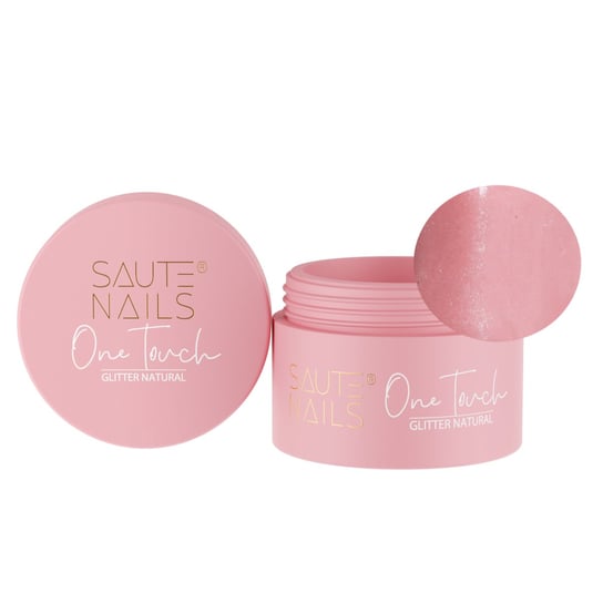 SAUTE NAILS Żel budujący do paznokci ONE TOUCH - GLITTER NATURAL - 30g Saute Nails