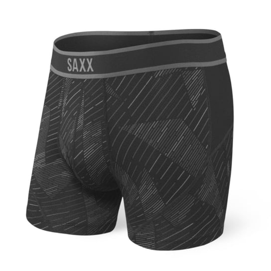 SAXX, Bokserki męskie, Kinetic Boxer Briefs M (SXBB27-BSH), czarny, rozmiar S SAXX