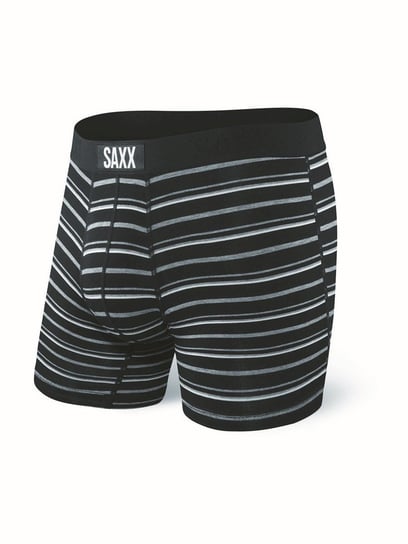 Saxx, Bokserki męskie, Vibe Boxer Brief Black Coast Stripe, rozmiar L SAXX