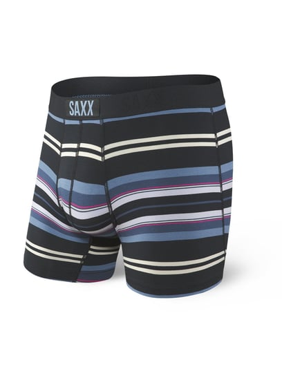 Saxx, Bokserki męskie, Vibe Boxer Brief Black Tartan Stripe, rozmiar S SAXX