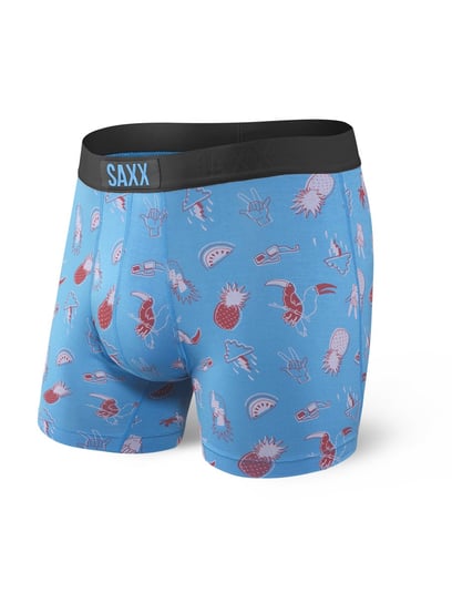 Saxx, Bokserki męskie, Vibe Boxer Brief Blue Escape, rozmiar S SAXX