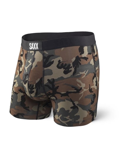 Saxx, Bokserki męskie, Vibe Boxer Modern Fit, brązowo-czarny, rozmiar XL SAXX