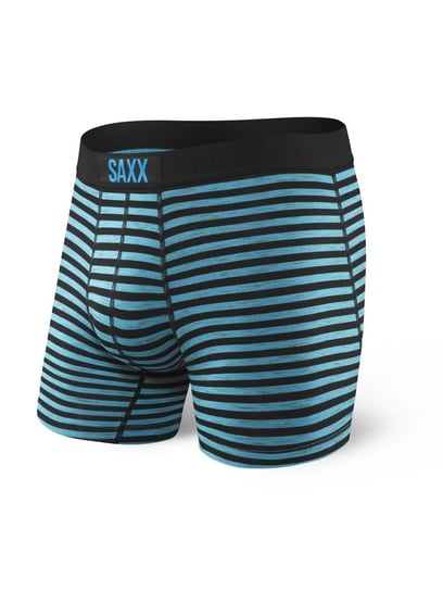 Saxx, Bokserki męskie, Vibe Boxer Modern Fit, niebiesko-czarny, rozmiar L SAXX