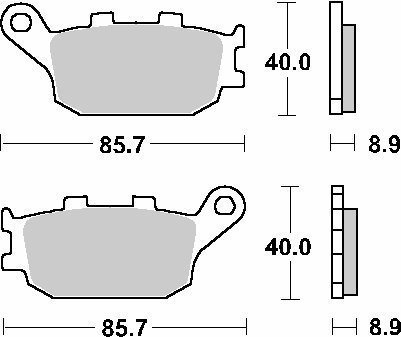 SBS KLOCKI HAMULCOWE KH174 CERAMIC Inna marka