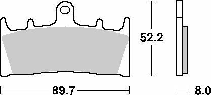 SBS KLOCKI HAMULCOWE KH188 CERAMIC 92 Inna marka