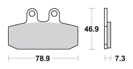 SBS KLOCKI HAMULCOWE KH256 CERAMIC 69 Inna marka