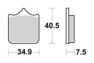 SBS KLOCKI HAMULCOWE KH322 RACING DUAL CARBON 259 Inna marka