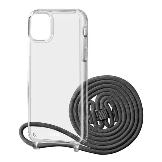 SBS Necklace Case Black with coloured strap, for iPhone 13 Frank Apple