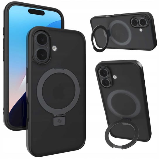 Sc Ring Pro Mag Iphone 16 Black Spacecase