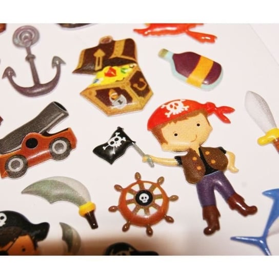 Scena do dekoracji dla dzieci - Tweeny Decor - Wyspa Piratów - Naklejki piankowe - Możliwość zmiany położenia Inna marka