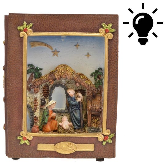 Scenka świąteczna w książce podświetlana UPOMINKARNIA