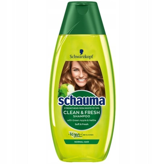 Schauma Clean & fresh shampoo szampon do włosów normalnych jabłko & pokrzywa 400ml Schauma