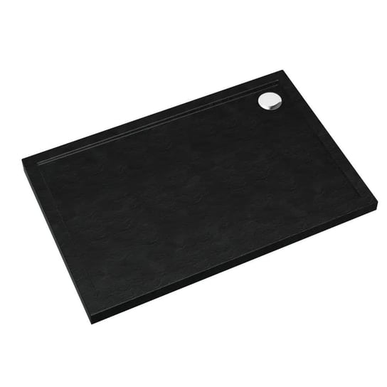 Schedpol brodzik prostokątny SHARPER BLACK STONE (CZARNY KAMIEŃ) 90x120 3S.S1P-90120/C/ST Inna marka