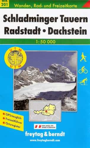 Schladminger Tauern Radstadt Dachstein. Mapa 1:50 000 Freytag & Berndt