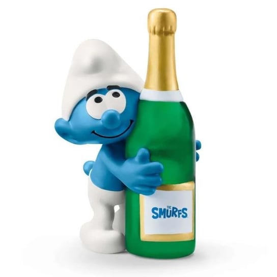 Schleich, Figurka kolekcjonerska 20821 Smerf z butelką, Smurfs (SLH 20821) Schleich