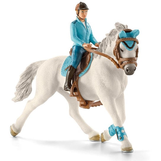 Schleich, figurka Koń z dżokejem, 42111 Schleich