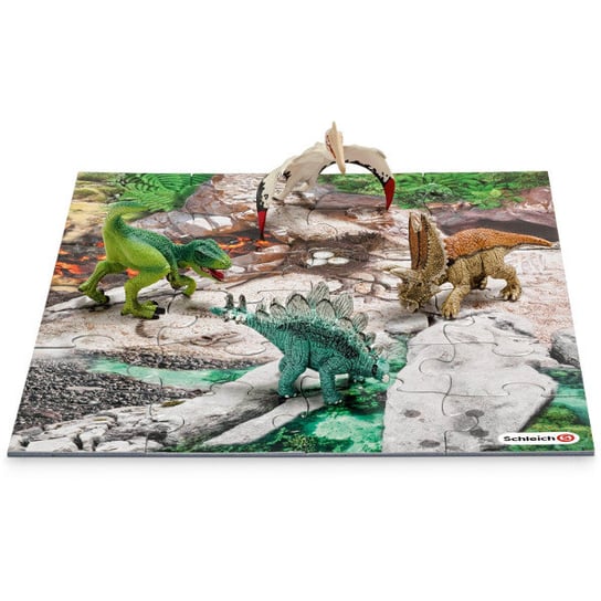 Schleich, figurki Dinozaury + puzzle Odkrywca, 42213 Schleich