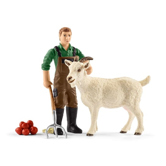 Schleich, figurki Farmer z kozą, 42375, zestaw Schleich