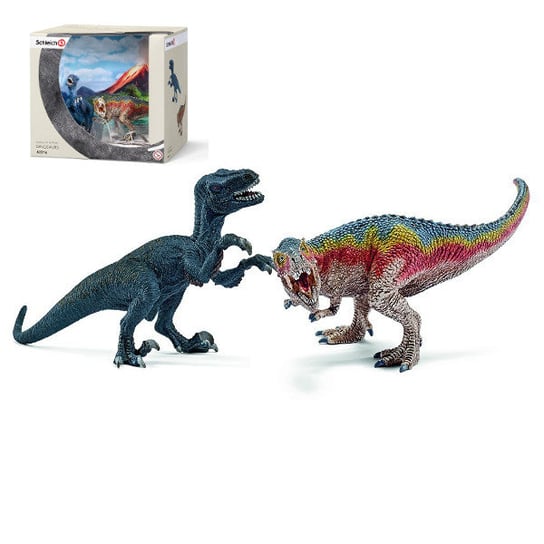 Schleich, figurki T-Rex i Velociraptor, zestaw, 42216 Schleich