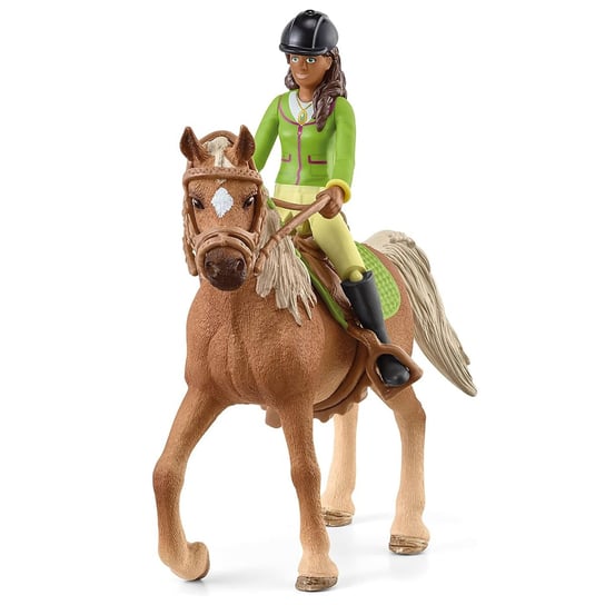 Schleich Horse Club - Sarah i Mystery, klacz arabska, zestaw figurek dla dzieci 5+ Schleich