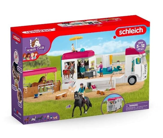 Schleich, Zestaw z figurkami Transporter dla koni 42619 Schleich