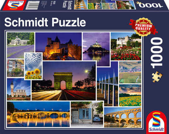 Schmidt, puzzle, A może wakacje we Francji..., 1000 el. Schmidt