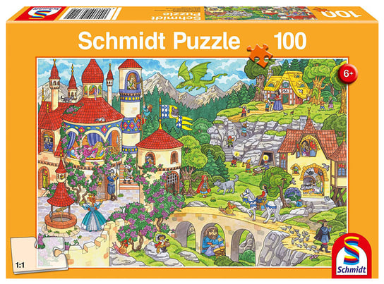 Schmidt, puzzle, Bajkowe królestwo, 100 el. Schmidt