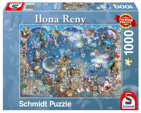 Schmidt, puzzle, Błękitne niebo w Boże Narodzenie, 1000 el. Schmidt