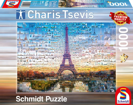 Schmidt, puzzle, Charis Tsevis, Paryż, 1000 el. Schmidt