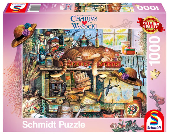 Schmidt, puzzle, Charles Wysocki Remington - Ogrodnik, 1000 el. Schmidt
