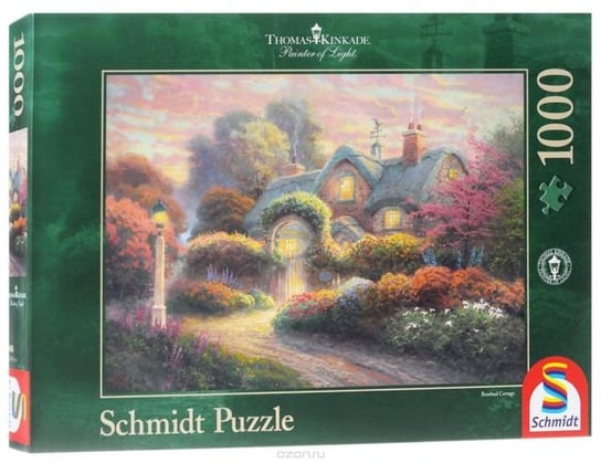 Schmidt, puzzle, Chatka w różanym ogrodzie, 1000 el. Schmidt