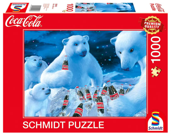 Schmidt, puzzle, Coca-Cola Niedźwiedzie Polarne, 1000 el. Schmidt
