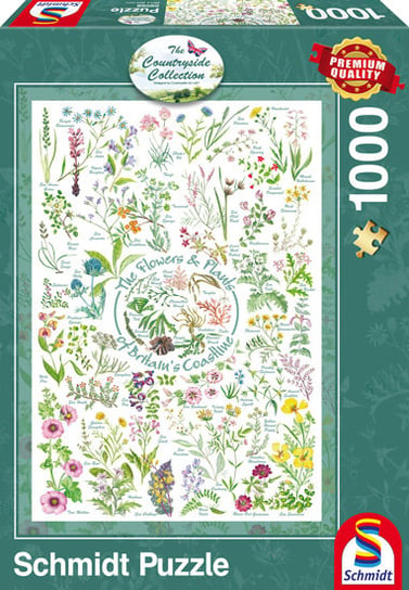 Schmidt, puzzle, Countryside Art, Kwiaty & Rośliny, 1000 el. Schmidt