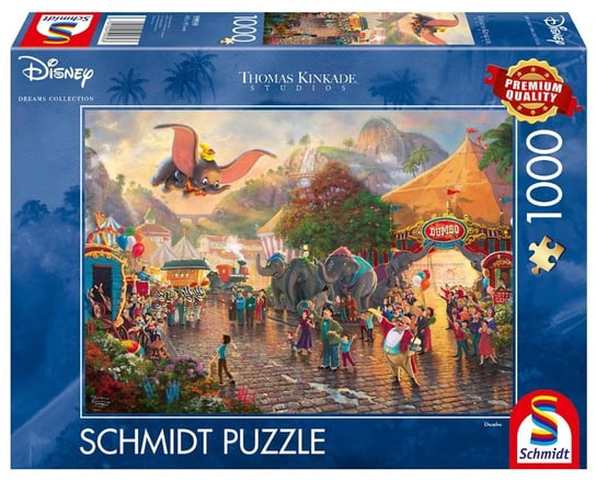 Schmidt, puzzle, Disney, Thomas Kinkade, Słoń Dumbo, 1000 el. Schmidt