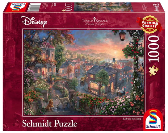 Schmidt, puzzle, Disney, Thomas Kinkade, Zakochany kundel, 1000 el. Schmidt