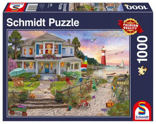 Schmidt, puzzle, Dom na plaży, 1000 el. Schmidt