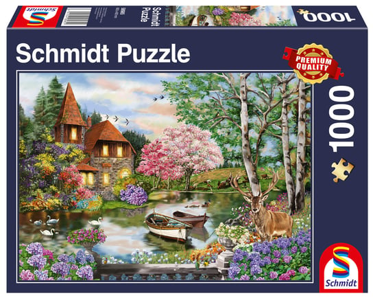 Schmidt, puzzle, Dom nad jeziorem, 1000 el. Schmidt