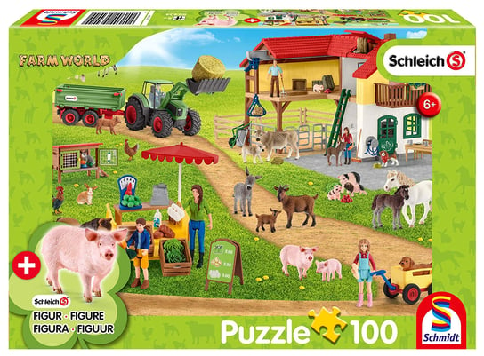 Schmidt, puzzle, Ekologiczna żywność + figurka, 100 el. Schmidt